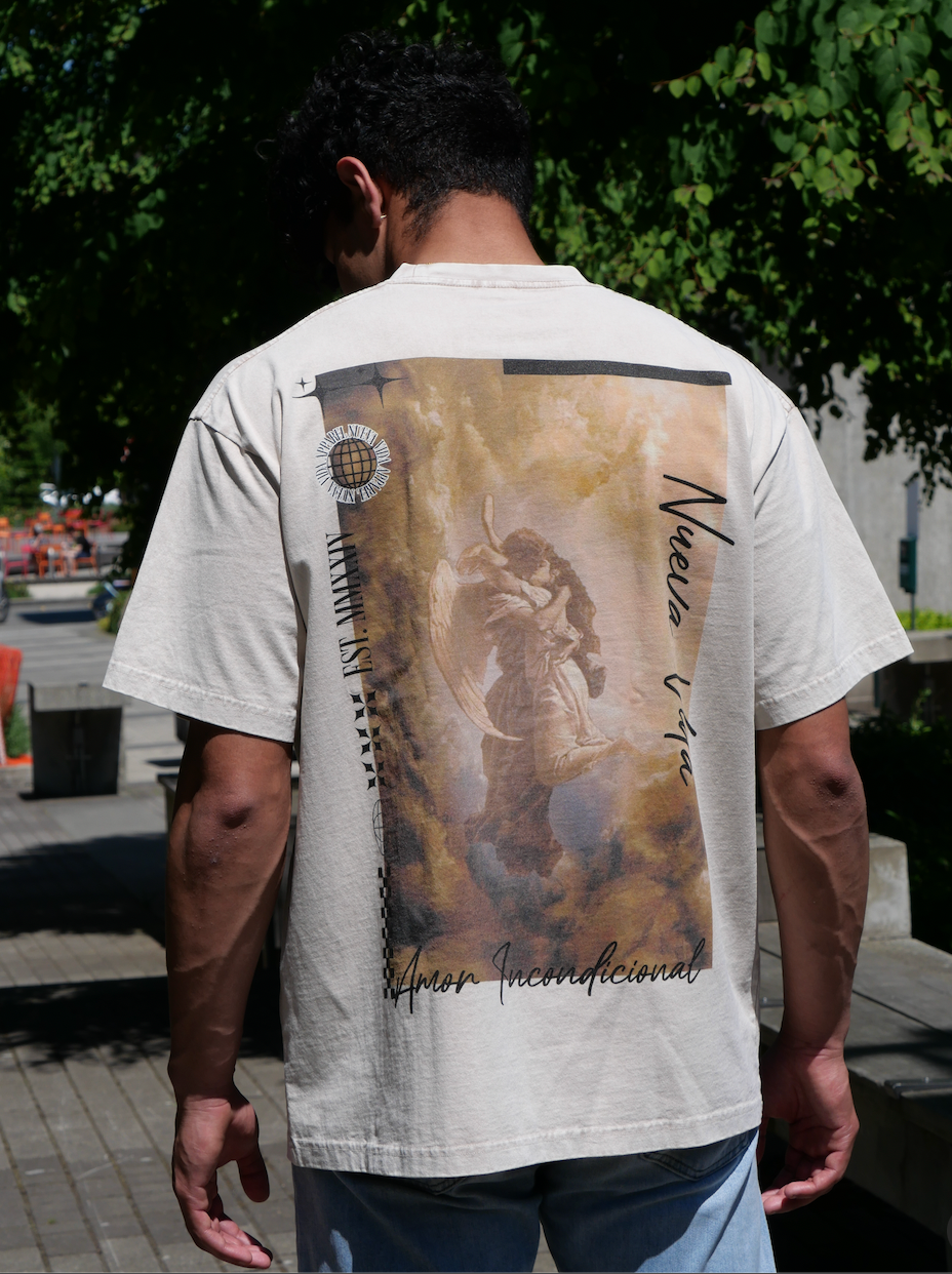 "Amor" Acid Wash Oversize T-Shirt
