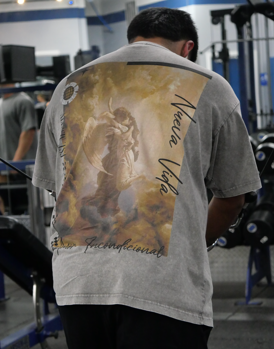 "Amor" Acid Wash Oversize T-Shirt